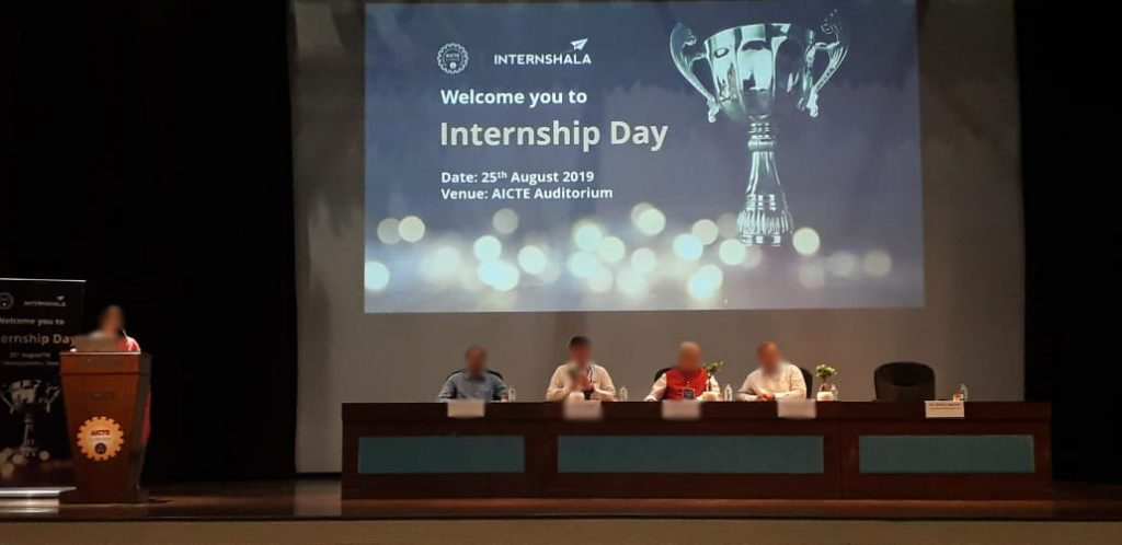 Internship Day event visuals