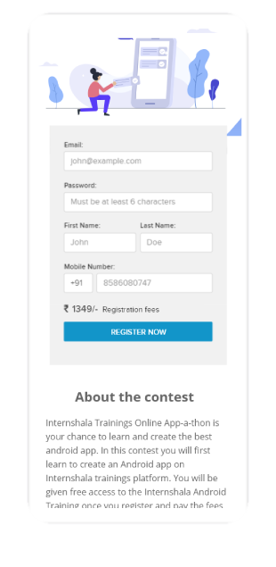 Registration form